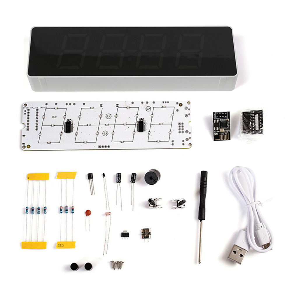 Diy Electronics Gadget - IoT 다채로운 와이파이 시계 키트, 지능형
