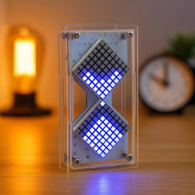 Diy Electronics Hobby - 사이버펑크 DIY LED 매트릭스 모래시계 중력