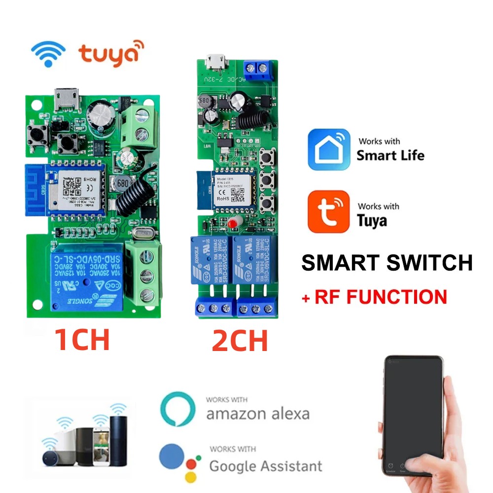 Relay Module 5V - Alexa 스마트 스위치 Tuya 스마트 홈