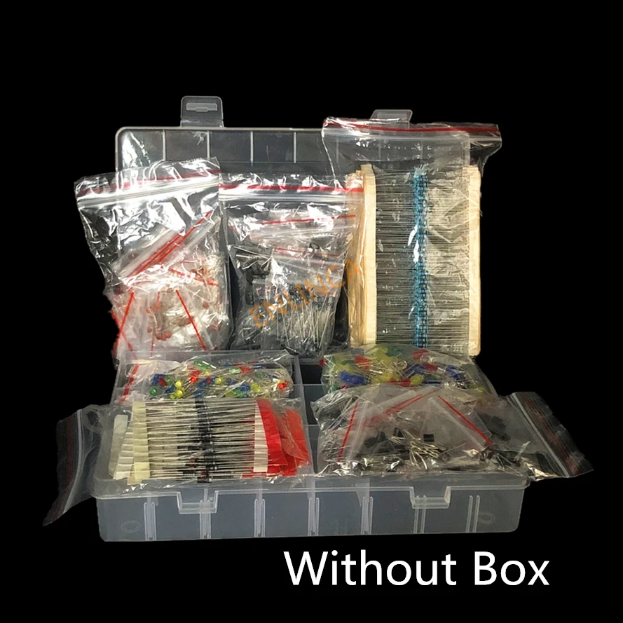 Capacitor Kit Assortment - 금속 필름 저항기 모음 키트, LED