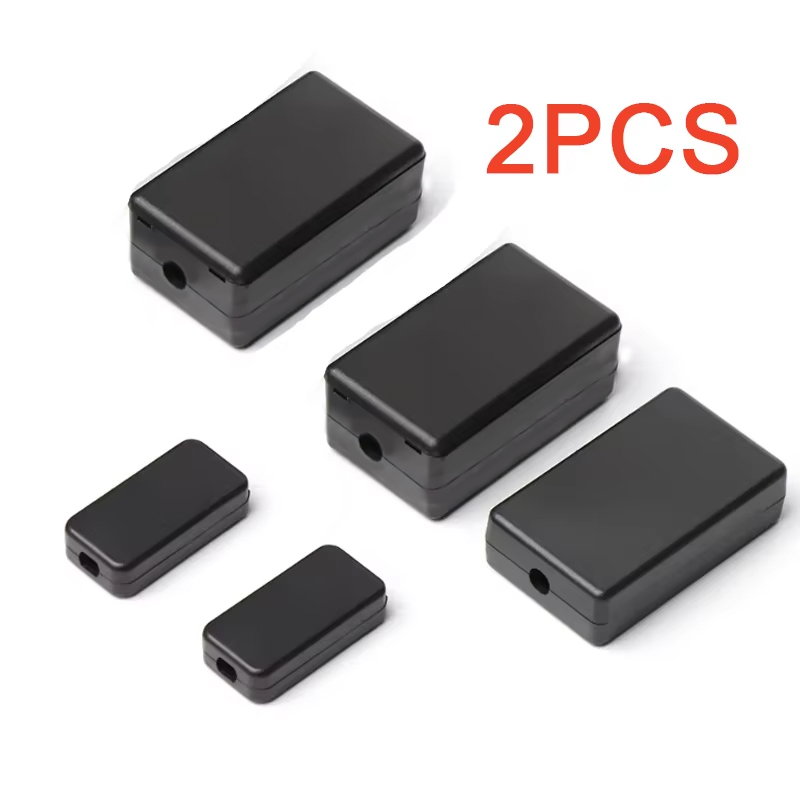 Diy Box Electronics Mall - 2PCS 플라스틱 방수 블랙 박스 DIY