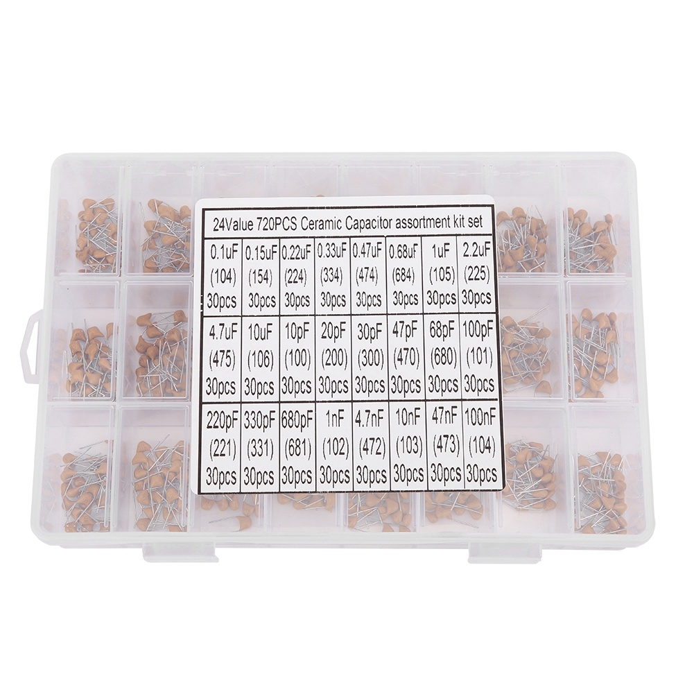 Capacitor Kit Assortment - 720개 24종 세라믹 커패시터 모듬 키트
