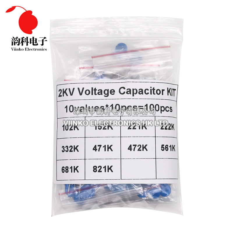 Capacitor Kit Assortment - 고전압 세라믹 캐패시터 모음 키트, DIY
