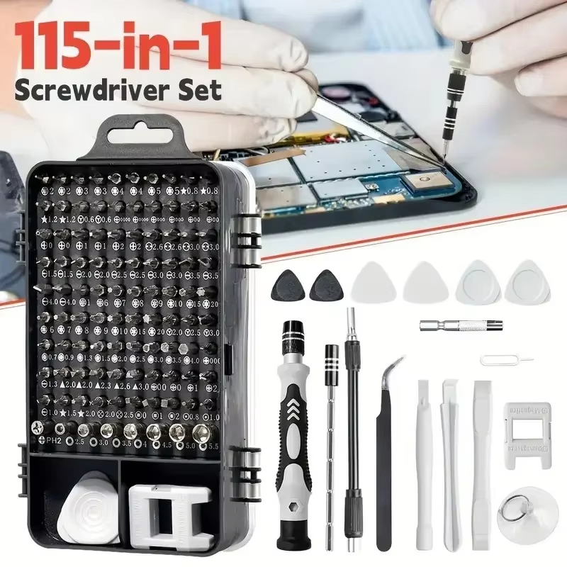 Diy Electronics Gadget - 115-in-1 정밀 드라이버 세트(자석 비트 포함)