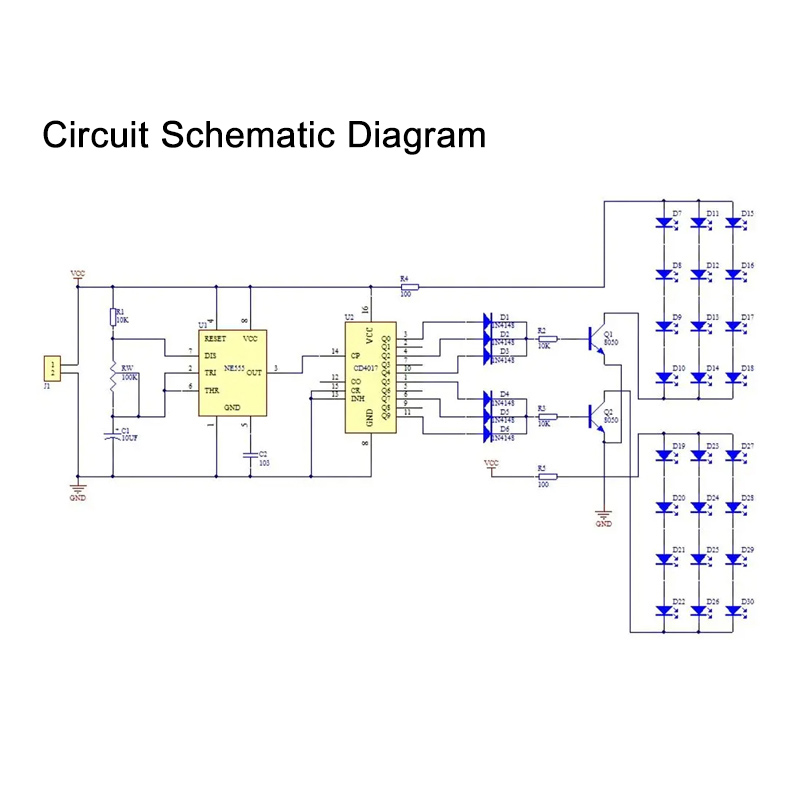 IC LED 빨간색 파란색 이중 색상 깜박이는 조명 D - Diy Electronics Gifts 리뷰 및 가격