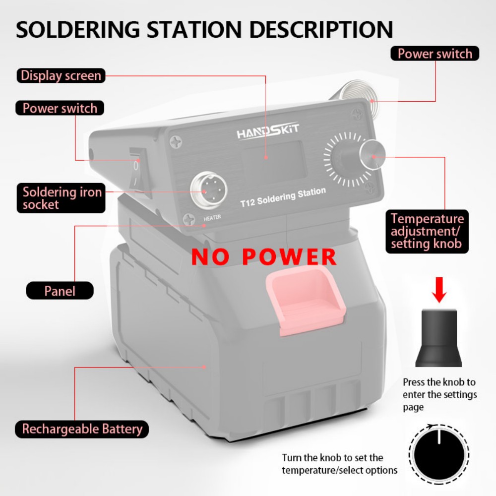 T12 무선 휴대용 납땜 스테이션 – 전자 수리 및 D - Diy Soldering Station No Electronics 리뷰 및 가격