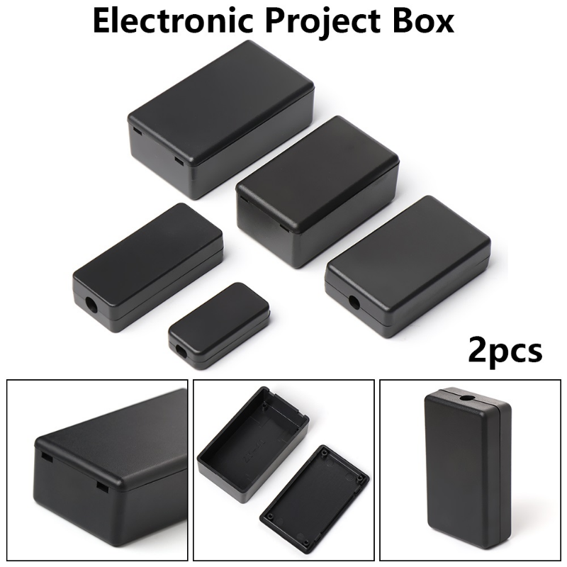 2PCS 새로운 고품질 플라스틱 방수 블랙 박스 DIY - Diy Box Electronics Mall 리뷰 및 가격
