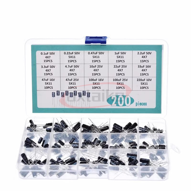 120/200/500pcs 방사형 커패시터 세트 12  - Capacitor Kit Assortment 리뷰 및 가격