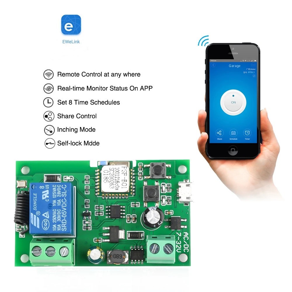 Ewelink AC/DC 5V 7V-32V EWelin - Relay Module 5V 리뷰 및 가격