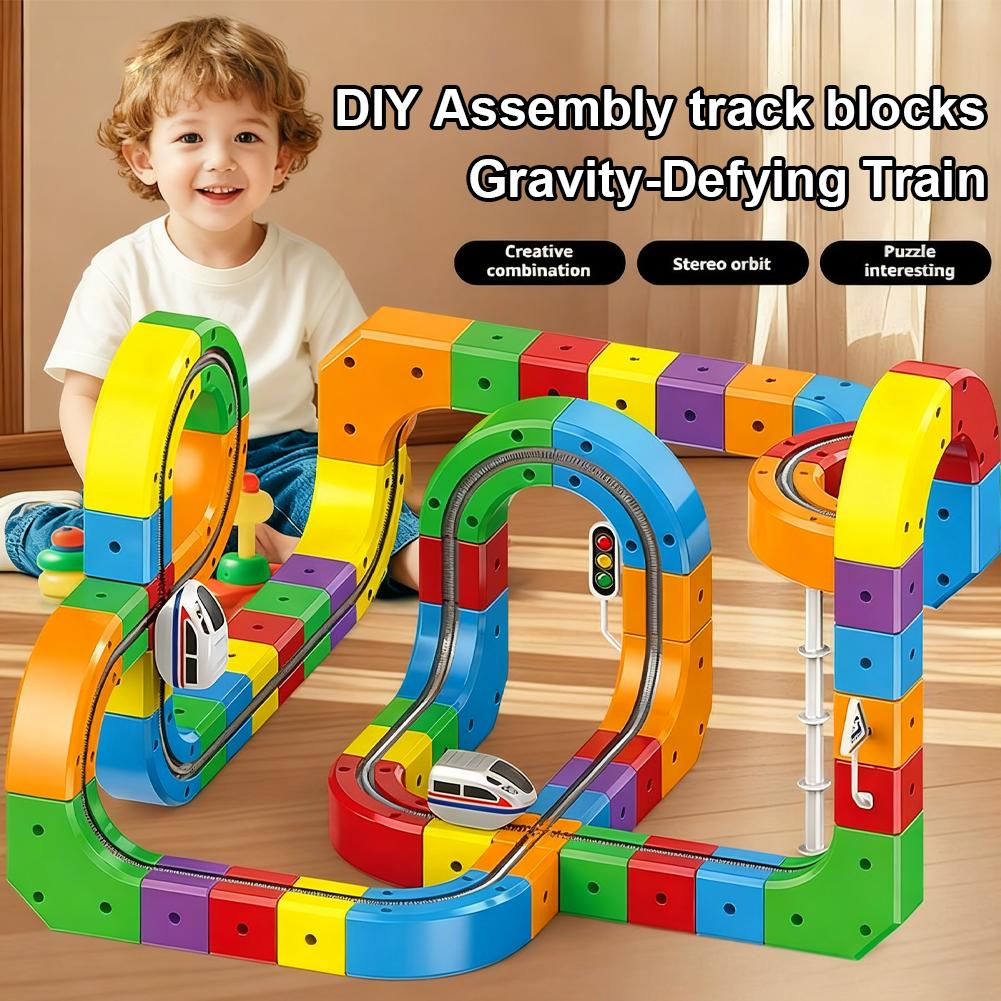 DIY 조립 마법 트랙 기차 블록 레일 자동차 미로 교 - Diy Electronics Toys 리뷰 및 가격