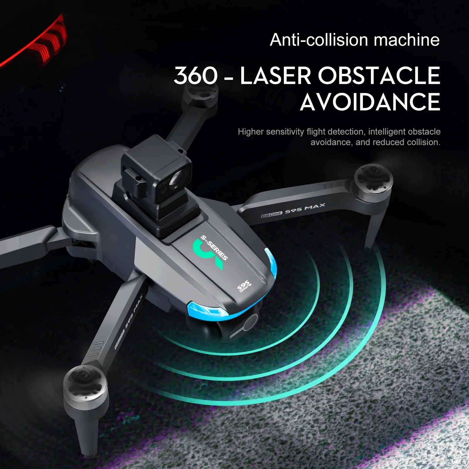 새로운 S9S MAX 미니 드론 4K 2축 PTZ HD - Diy Rc Electronics 리뷰 및 가격
