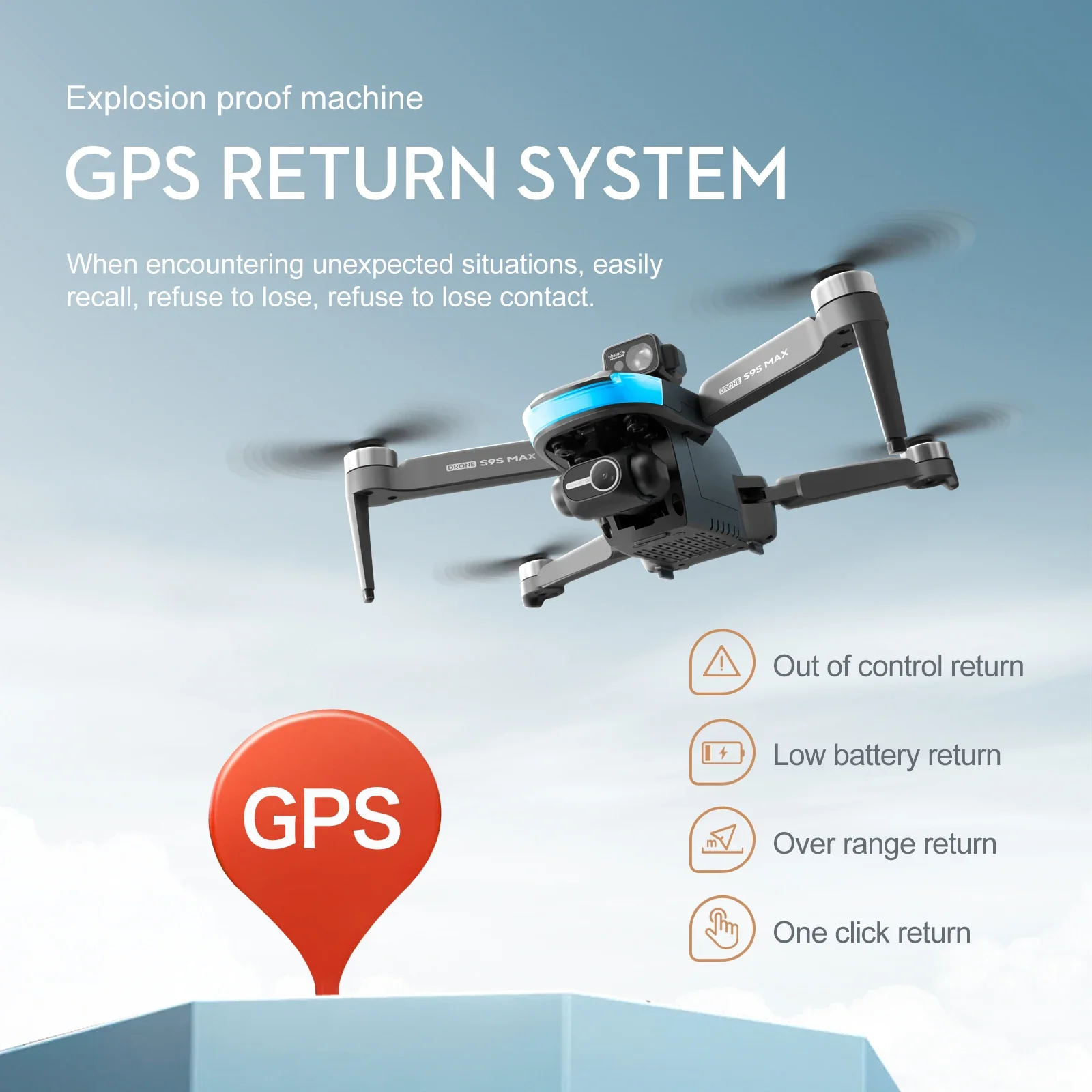 새로운 S9S MAX 미니 드론 4K 2축 PTZ HD - Diy Rc Electronics 리뷰 및 가격