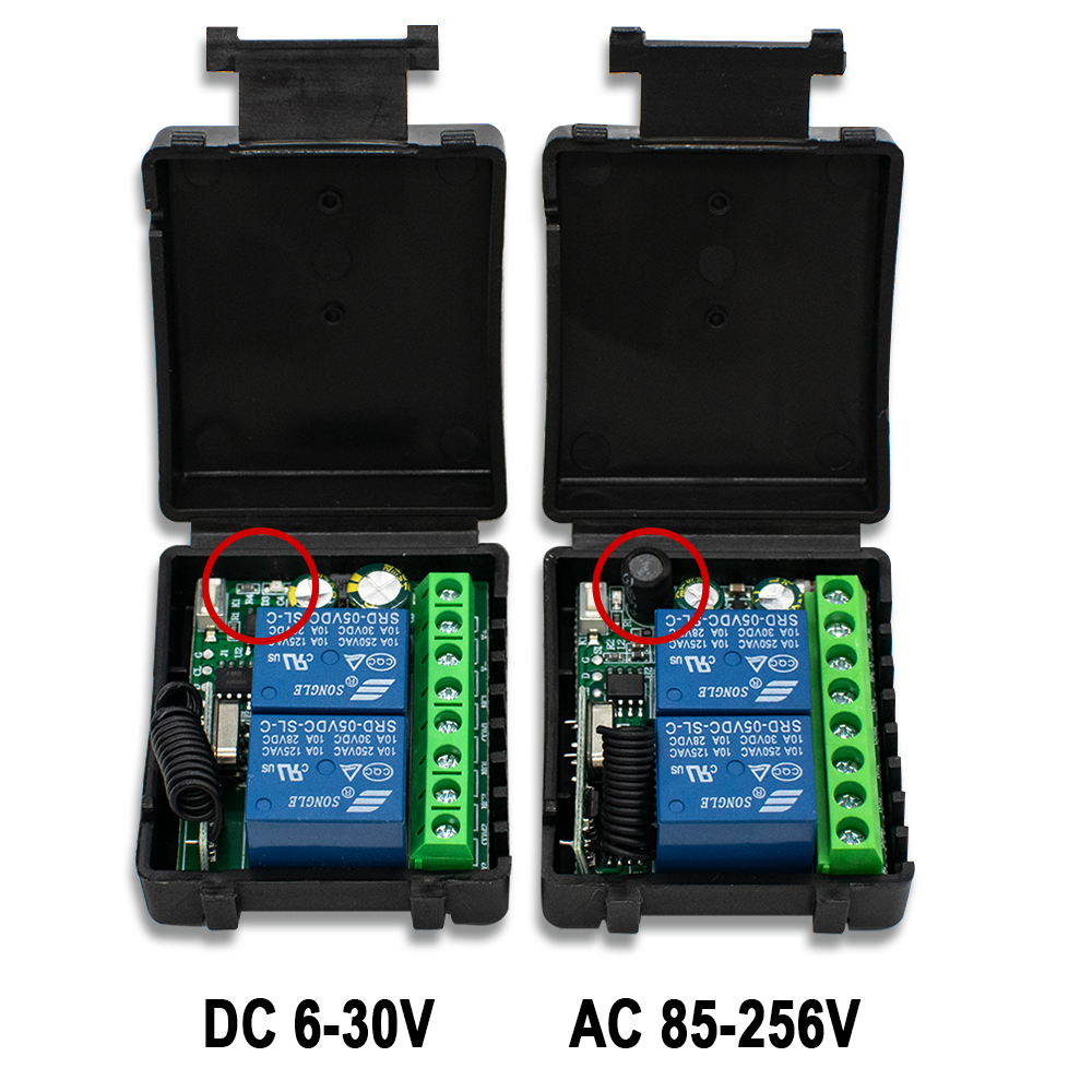 1~10개 2채널 433MHz RF 원격 제어 및 DC - Diy Rc Electronics 리뷰 및 가격