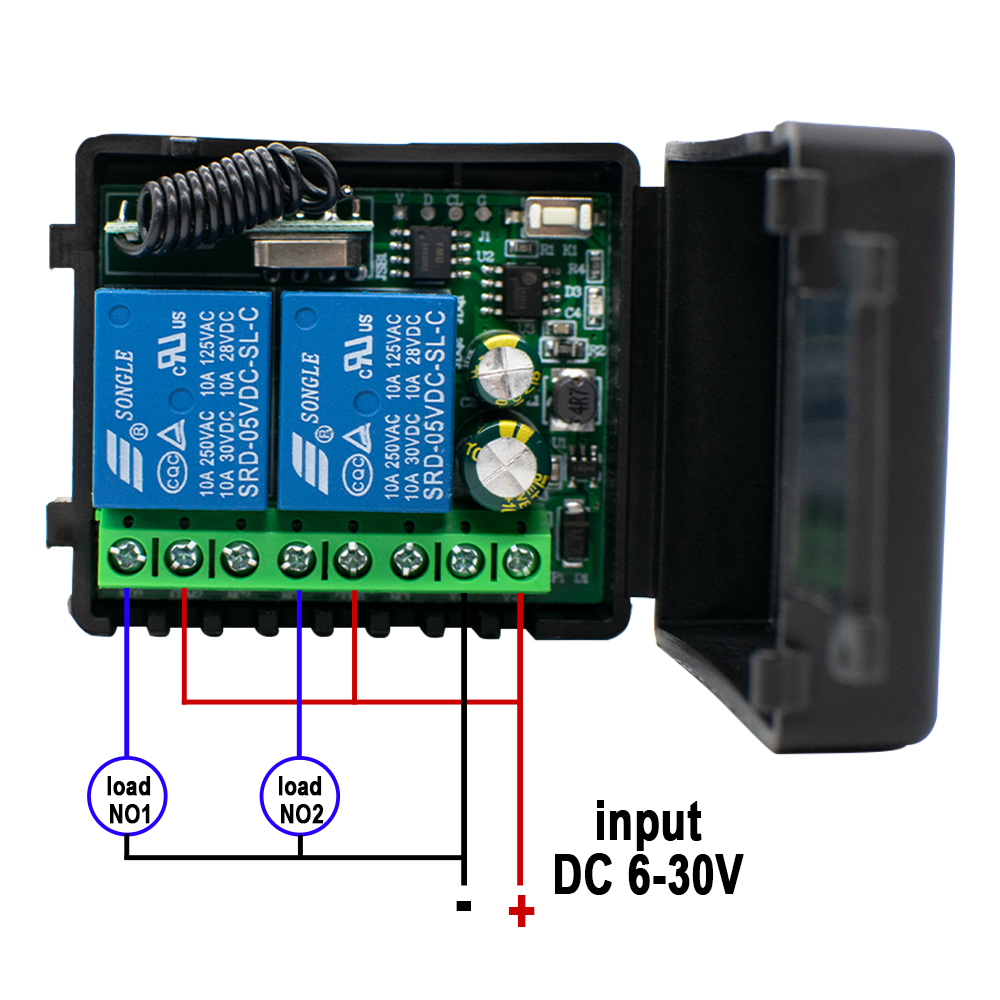 1~10개 2채널 433MHz RF 원격 제어 및 DC - Diy Rc Electronics 리뷰 및 가격
