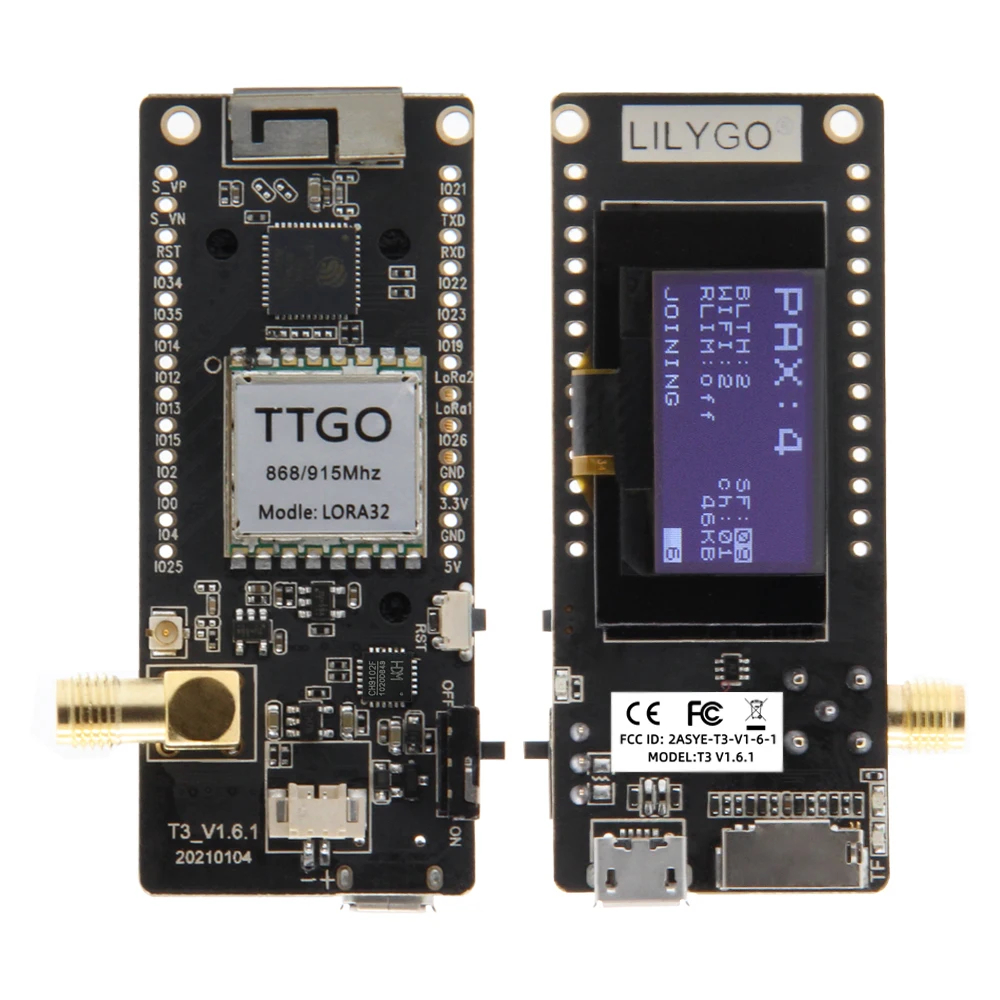 릴리고 ®   TTGO LoRa32 V2.1_1.6 버 - Oled Display Module 리뷰 및 가격