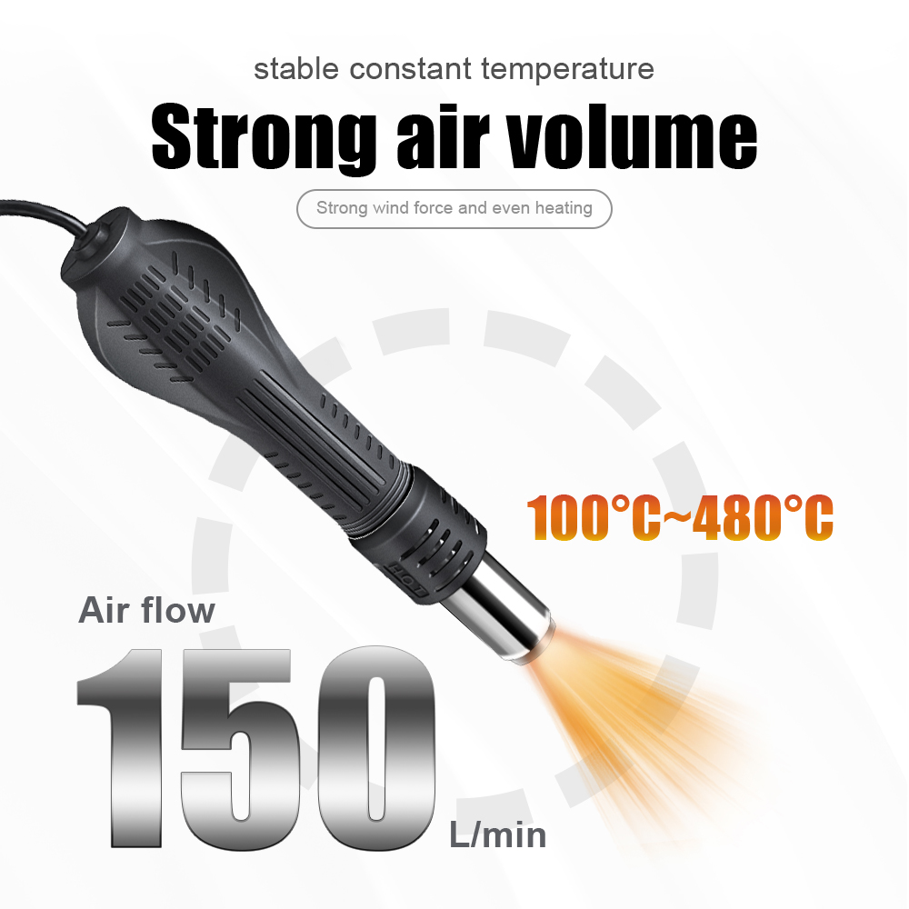 2 in 1 750W 뜨거운 공기 총 LCD 디지털 디 - Diy Electronics Gadget 리뷰 및 가격