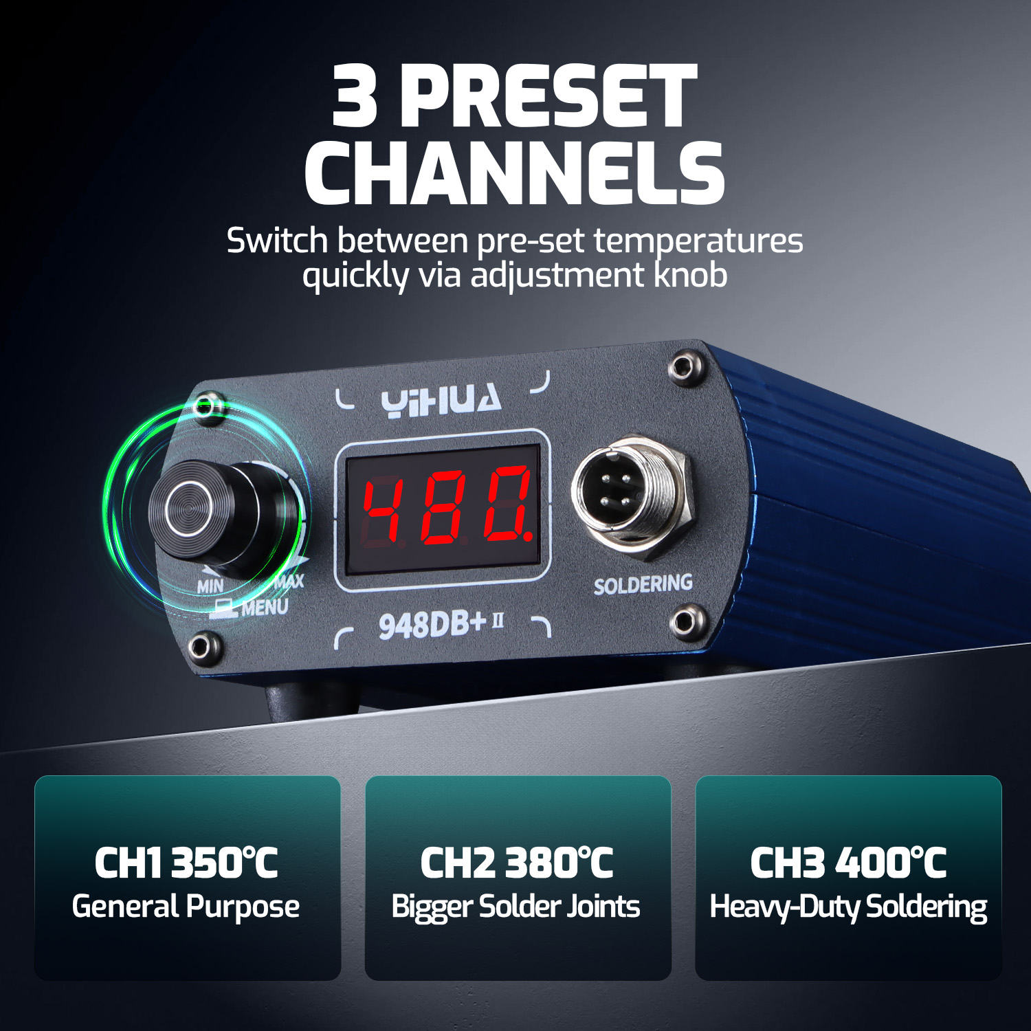 YIHUA 948DB+-II 75W 빠른 가열 T12  - Diy Soldering Station No Electronics 리뷰 및 가격