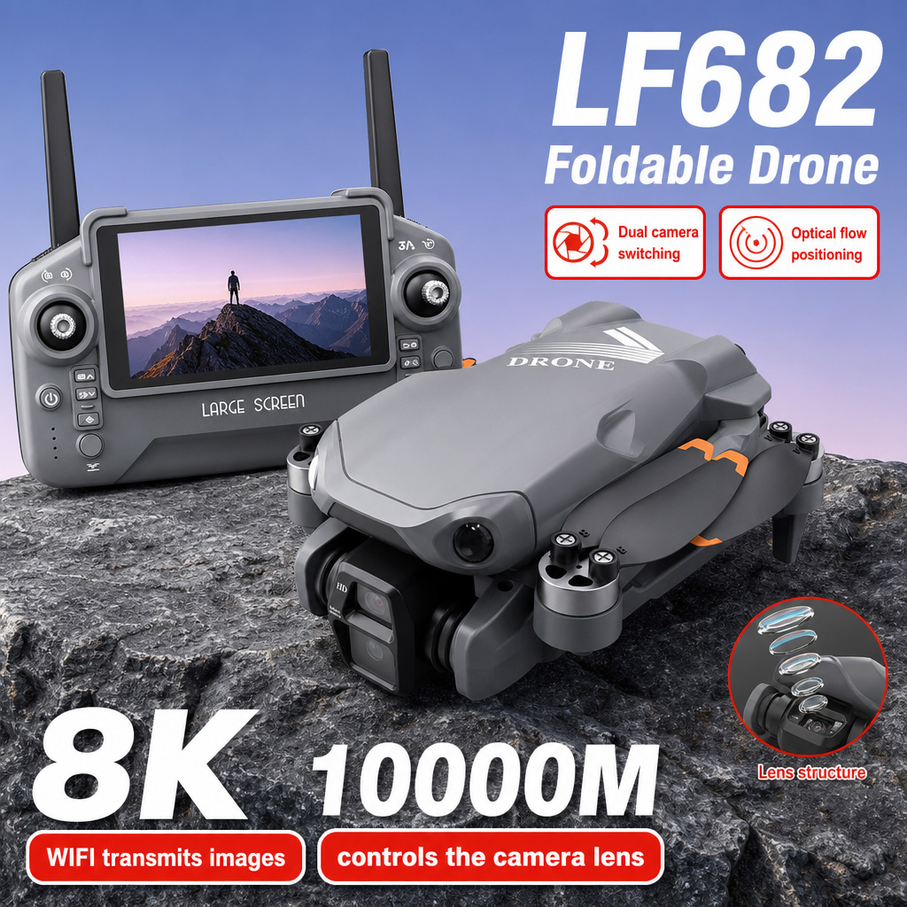 항공 사진 촬영 LF682 드론 8K HD 듀얼 카메라 - Diy Rc Electronics 리뷰 및 가격