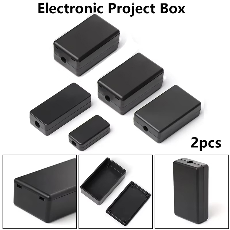 2PCS 플라스틱 방수 블랙 박스 DIY 하우징 악기  - Diy Box Electronics Mall 리뷰 및 가격