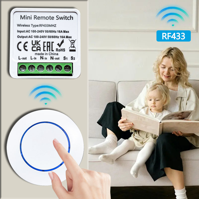 433HMz 무선 조명 스위치 10A 릴레이 수신기 R - Diy Electronics Button 리뷰 및 가격
