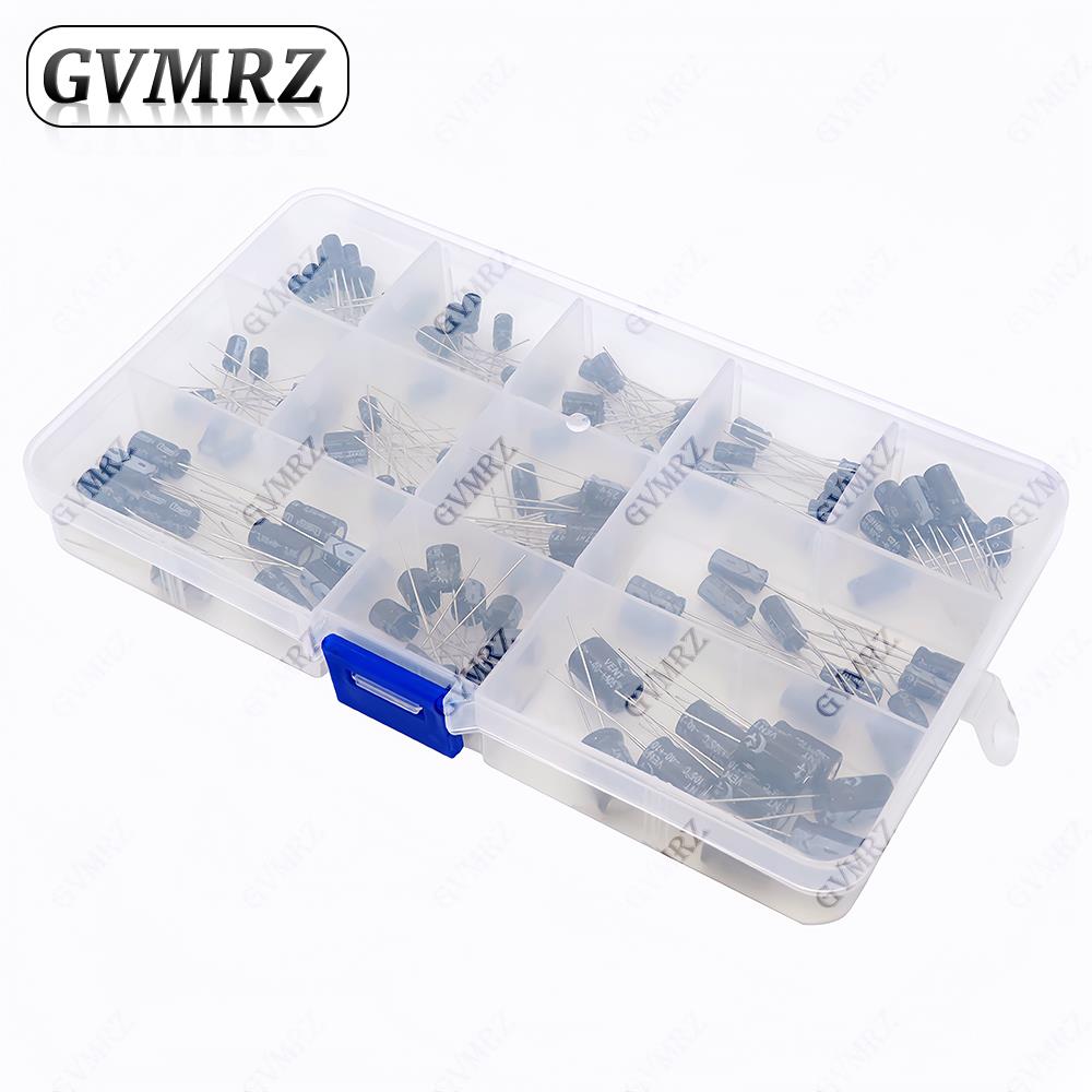 120개/세트 12가지 값 1uF-470uF 알루미늄  - Capacitor Kit Assortment 리뷰 및 가격