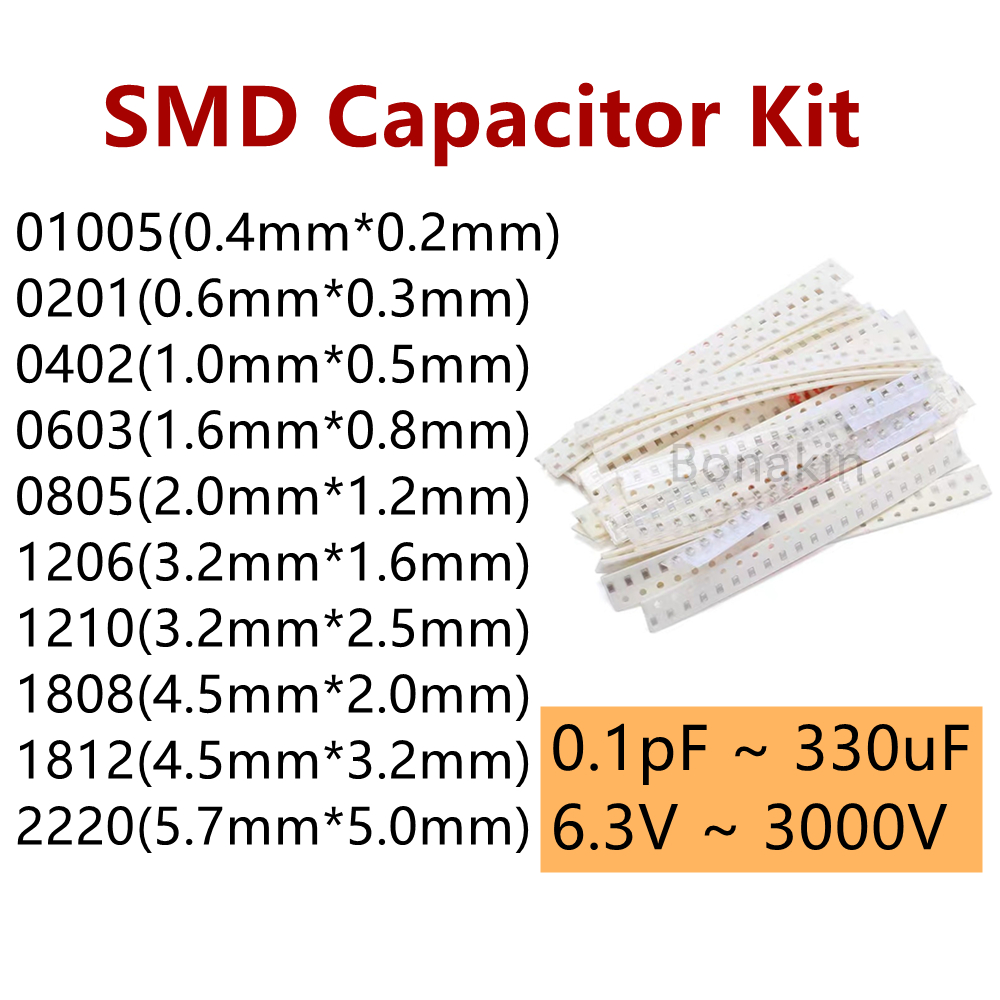 01005 0201 0402 0603 0805 1206 - Capacitor Kit Assortment 리뷰 및 가격