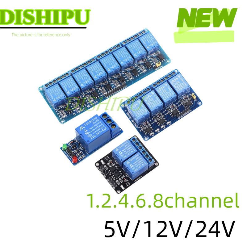 DC 5V 12V 24V 1 2 4 6 8 채널 릴레이 - Relay Module 5V 리뷰 및 가격
