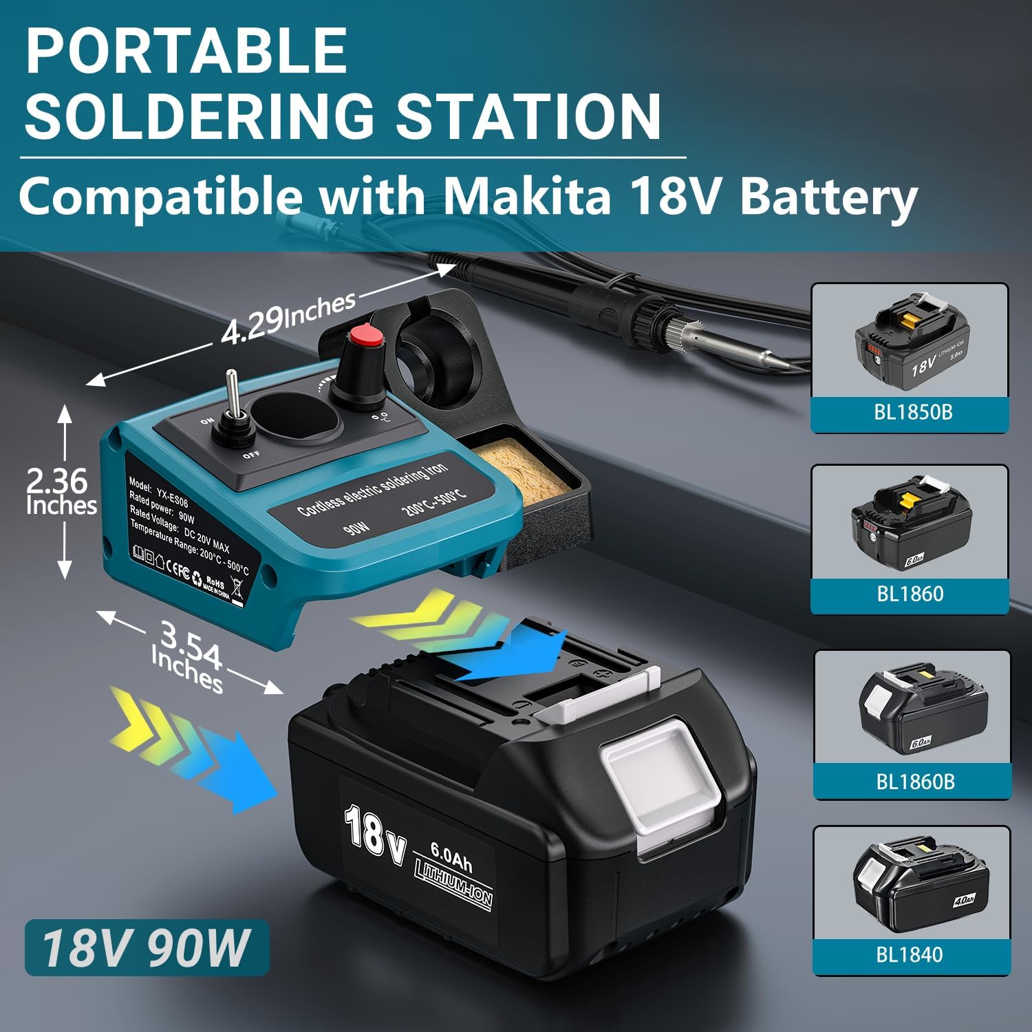 마키타 18V LXT 배터리용 90W LED 디지털 무 - Diy Electronics Hobby 리뷰 및 가격