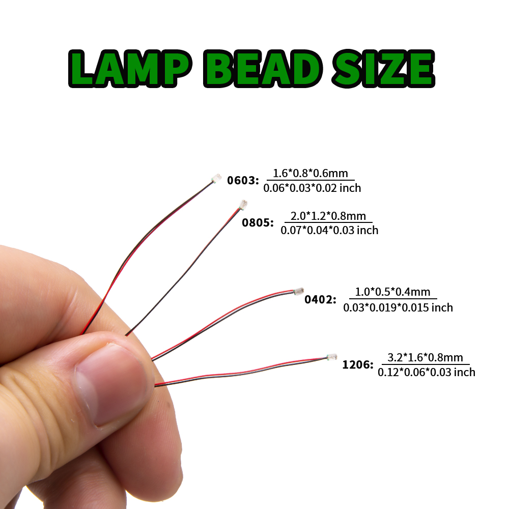 10개/세트 마이크로 LED 램프 칩 3V 사전 납땜  - Diy Electronics Gadget 리뷰 및 가격