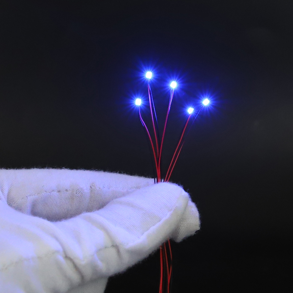 10개/세트 마이크로 LED 램프 칩 3V 사전 납땜  - Diy Electronics Gadget 리뷰 및 가격