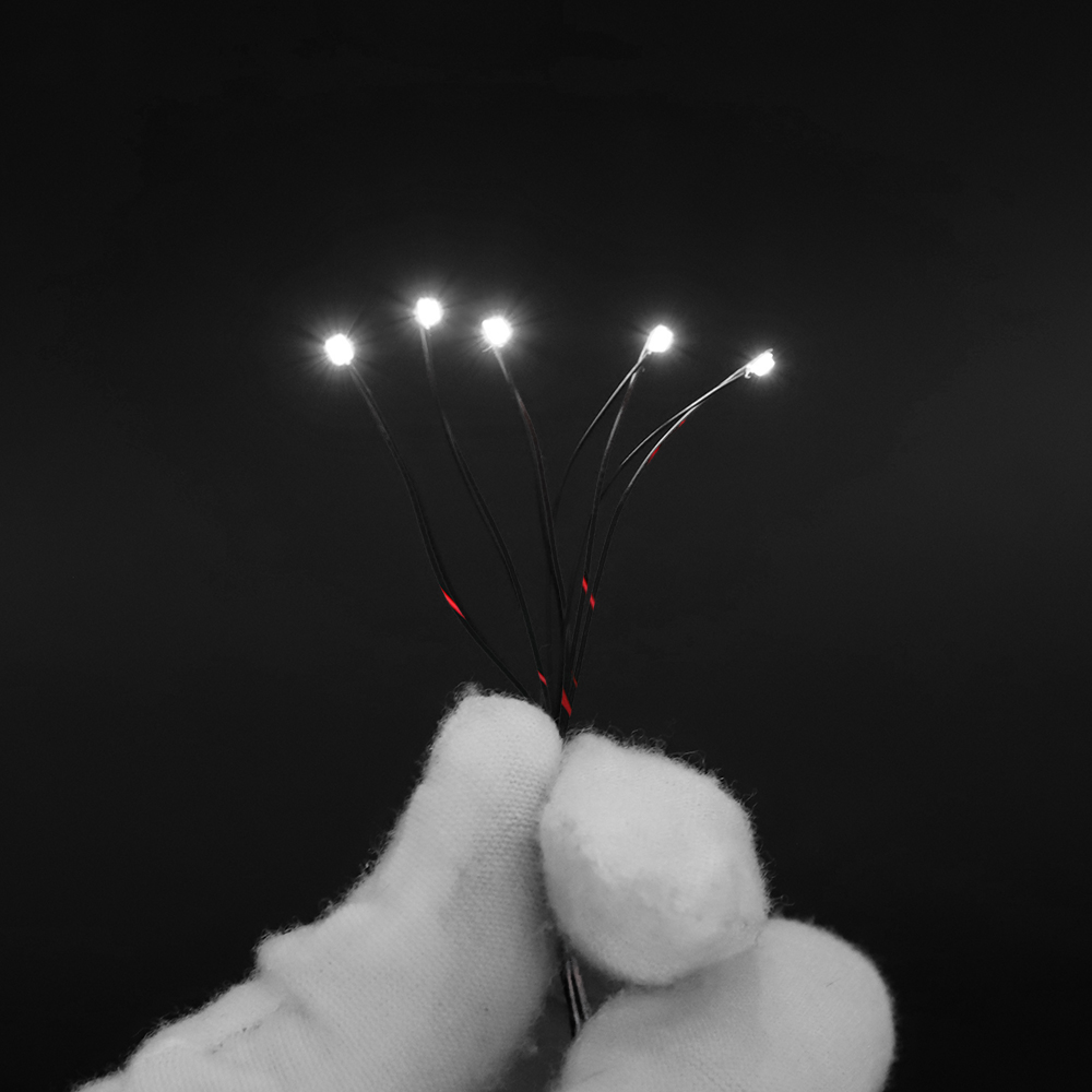 10개/세트 마이크로 LED 램프 칩 3V 사전 납땜  - Diy Electronics Gadget 리뷰 및 가격