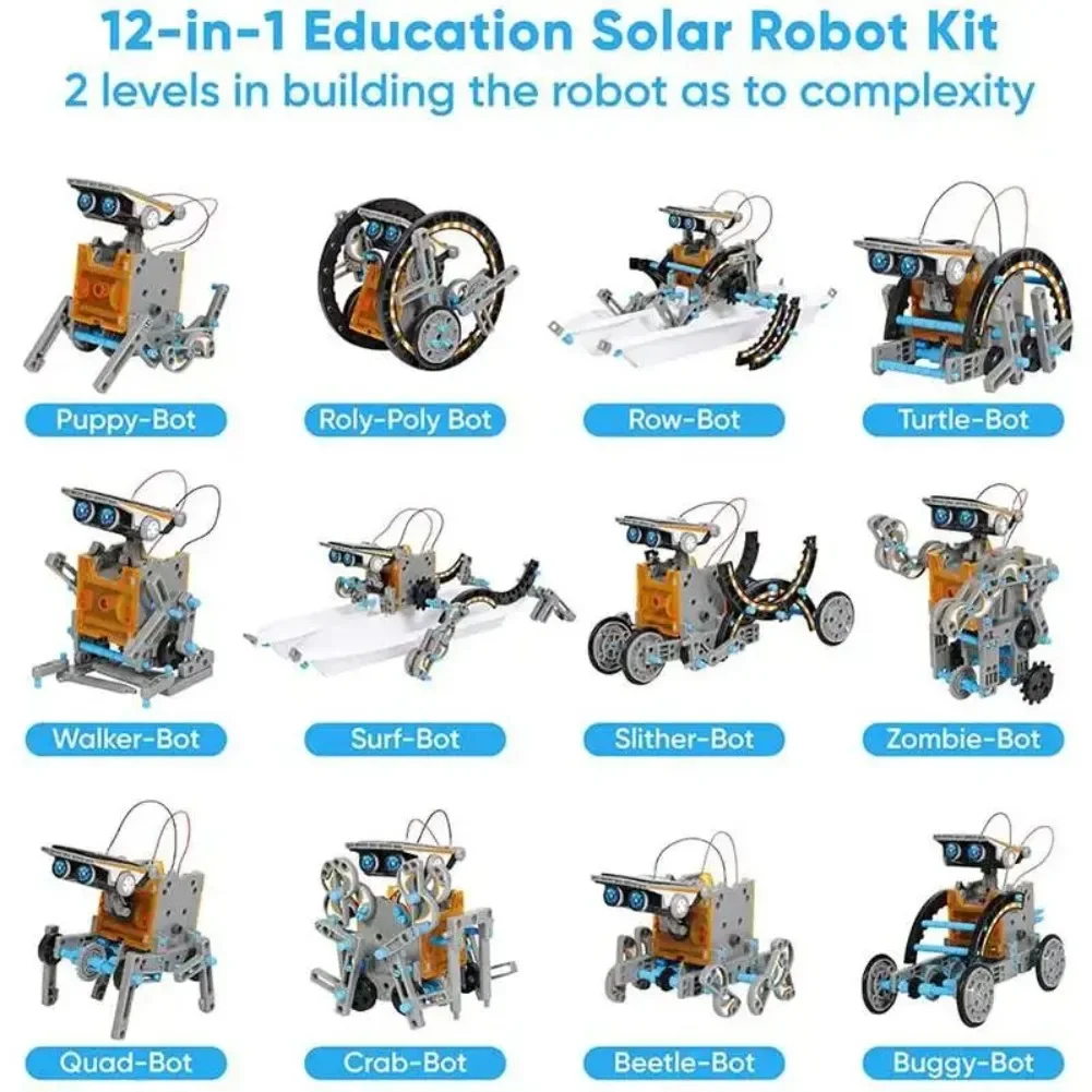 13 in 1 태양열 구동 로봇 과학 키트 DIY 빌딩 - Diy Electronics Gifts 리뷰 및 가격