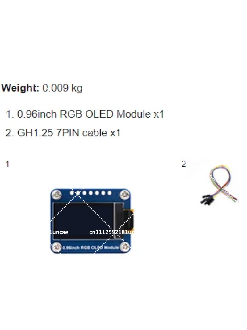 0.96인치 RGB OLED 디스플레이 모듈 64x12 - Oled Display Module 리뷰 및 가격