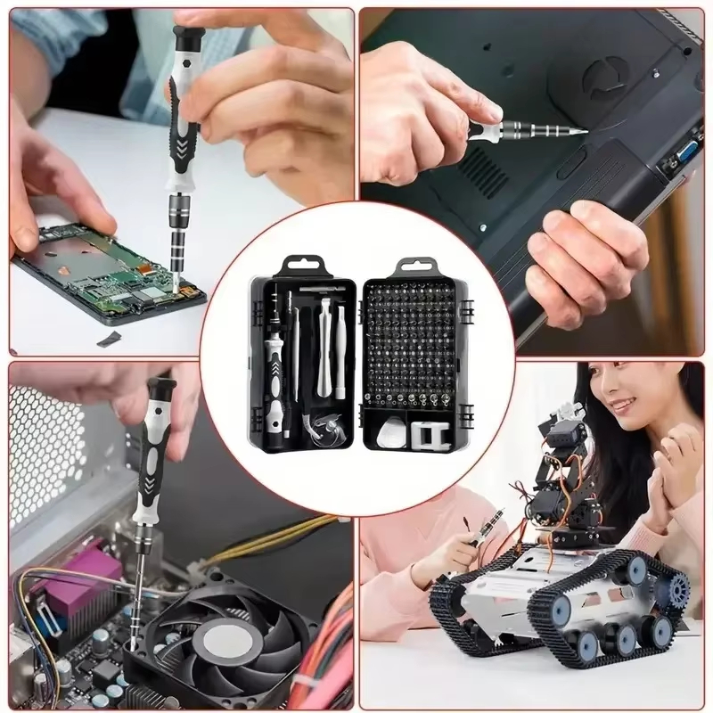 115-in-1 정밀 드라이버 세트(자석 비트 포함)  - Diy Electronics Gadget 리뷰 및 가격